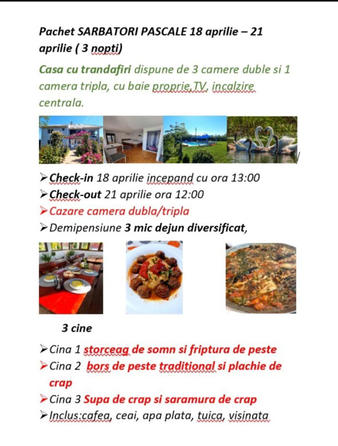 Casa Cu Trandafiri Murighiol Esterno foto